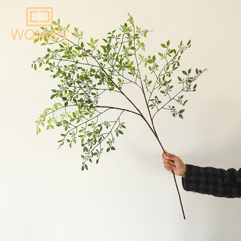 Home Office Studio - Artificial Flower Green Plant Nandina Silicone