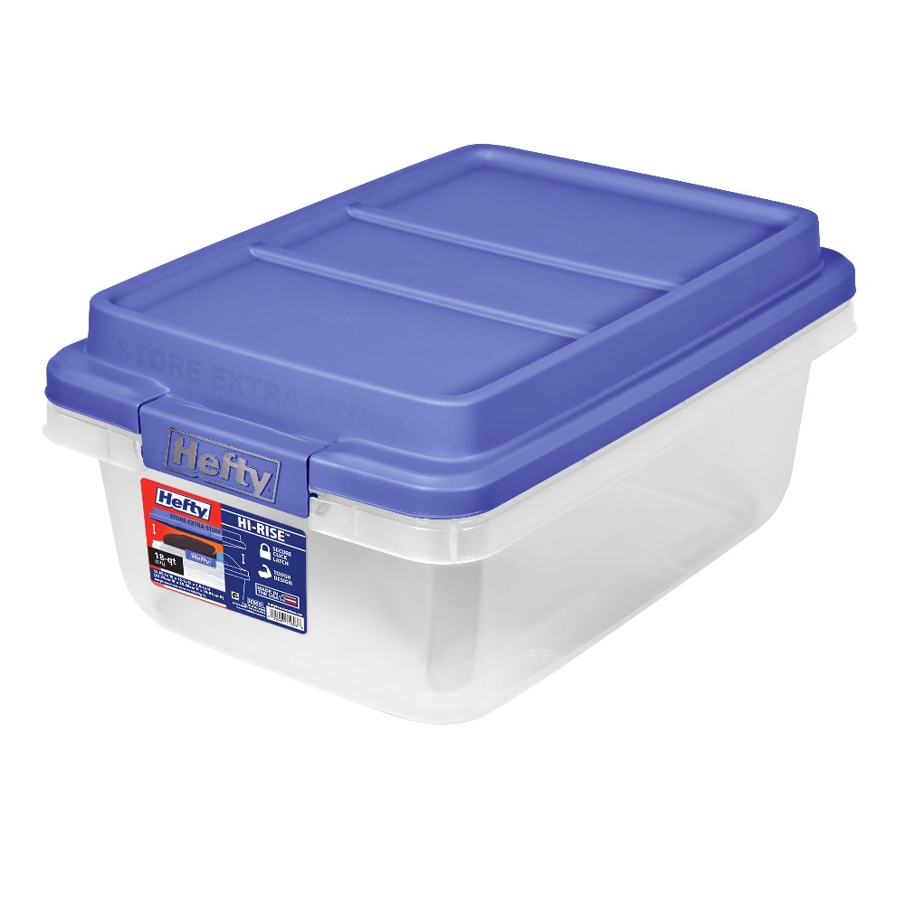 Home Office Box - Clear Plastic Storage Container with Latching