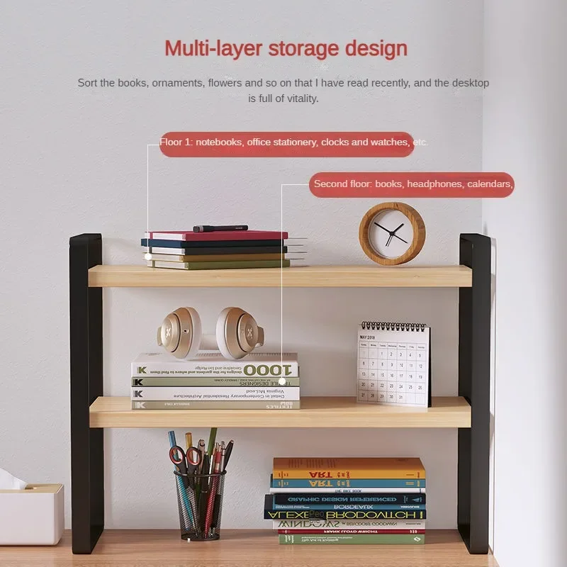 Shelf Desktop Organizer Storag - Home Office Freelancer ulasan dan harga