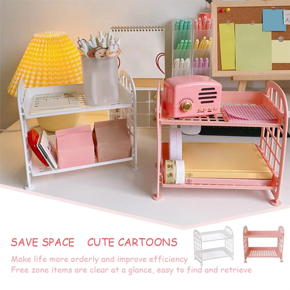 Desktop Storage Rack Organizer - Home Office Freelancer ulasan dan harga