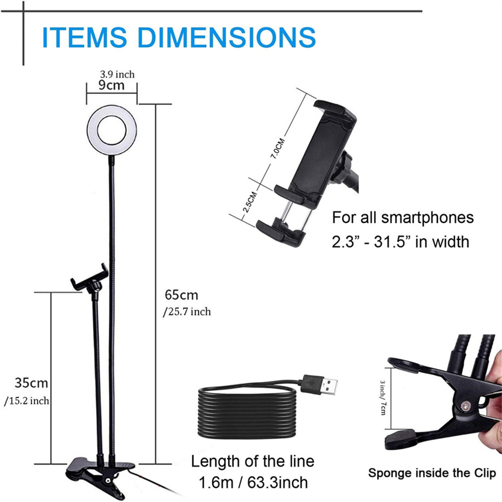 Universal Flexible Mobile Phon - Home Office Lamp ulasan dan harga