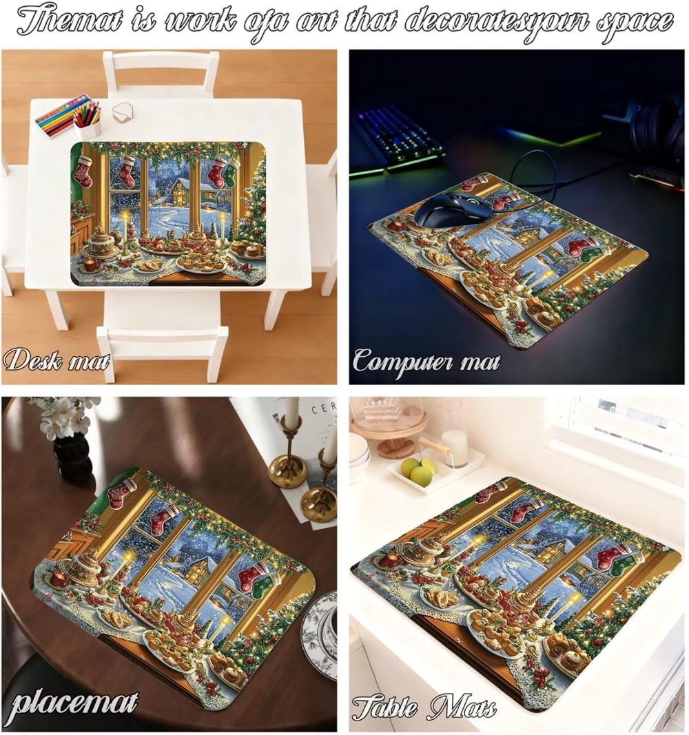 Christmas Food Window Scene La - Mousepad Xl Extended ulasan dan harga