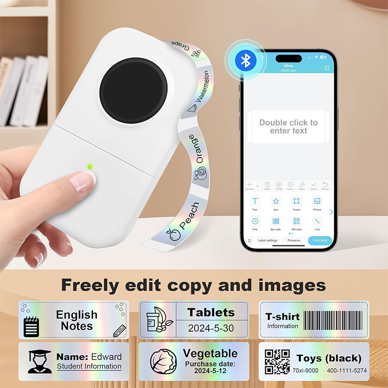 P15 Label Printer Sticker 12*4 - Label Maker Machine ulasan dan harga