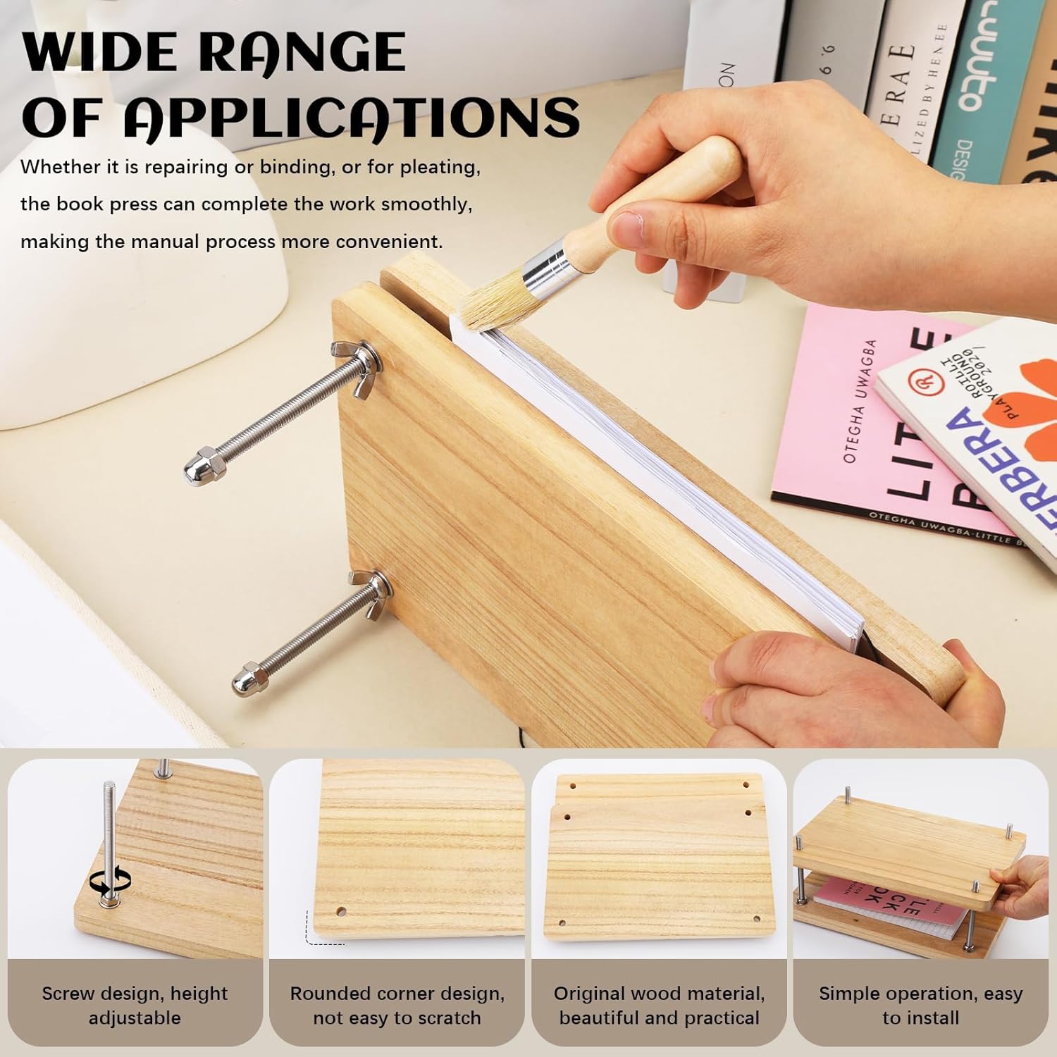 Wooden Book Press, Binding Too - Label Maker Machine ulasan dan harga