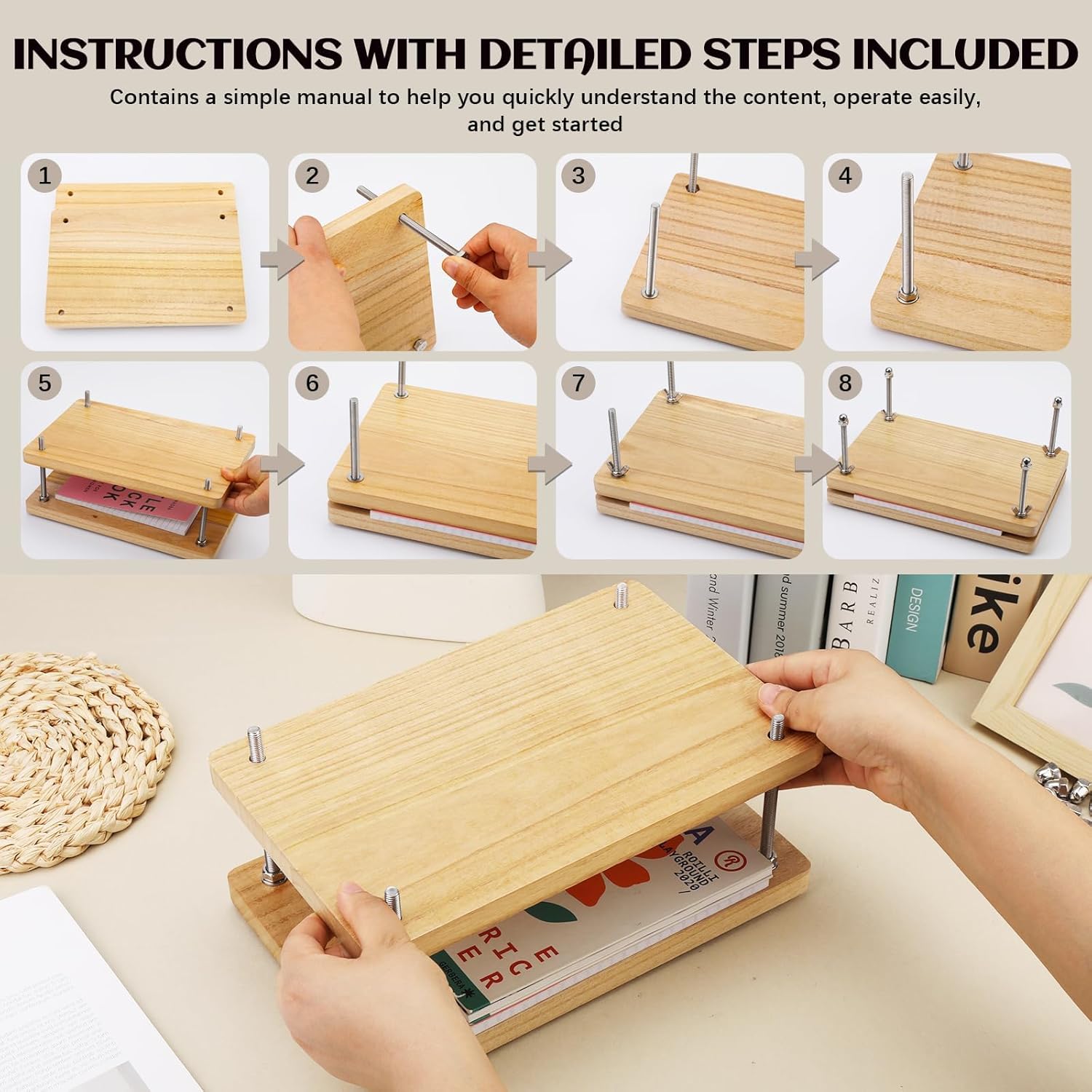 Wooden Book Press, Binding Too - Label Maker Machine ulasan dan harga