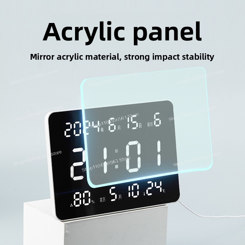 Digital Wall Clock with LED Di - Home Office Updates ulasan dan harga