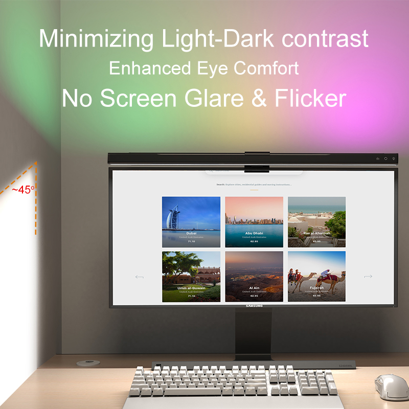 RGB Light 60/80cm Game Atmosph - Home Office Lamp ulasan dan harga