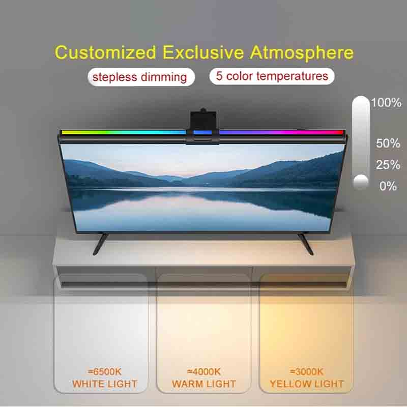 RGB Light 60/80cm Game Atmosph - Home Office Lamp ulasan dan harga
