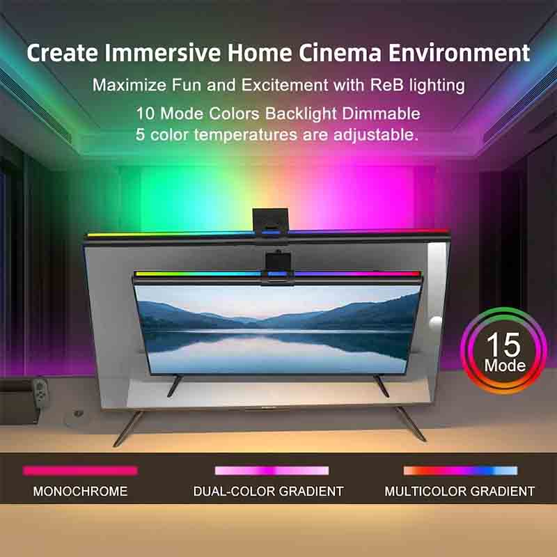 RGB Light 60/80cm Game Atmosph - Home Office Lamp ulasan dan harga