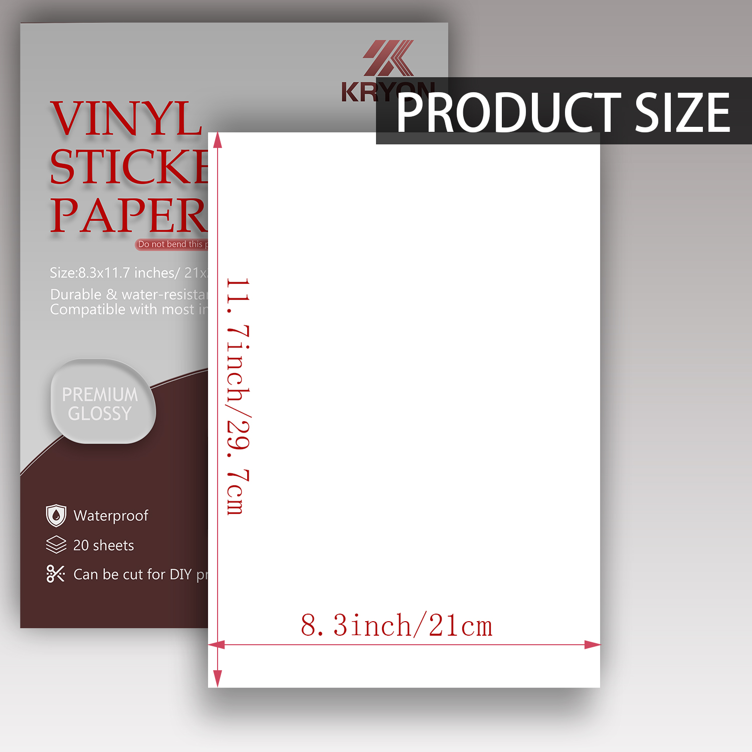 Glossy White Printable Vinyl S - Label Maker Machine ulasan dan harga