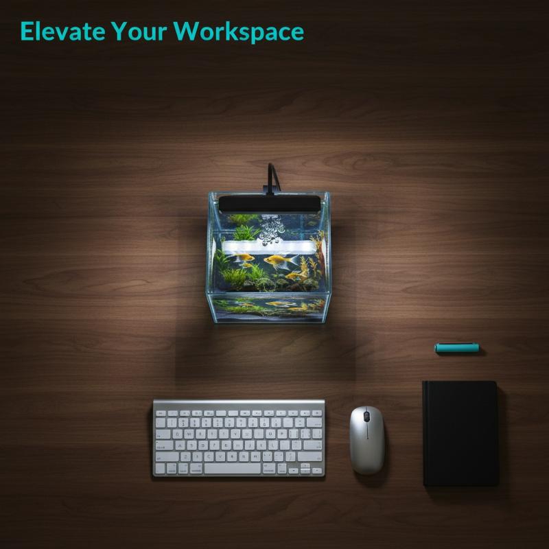 USB Aquarium Clip Light Flexib - Home Office Lamp ulasan dan harga