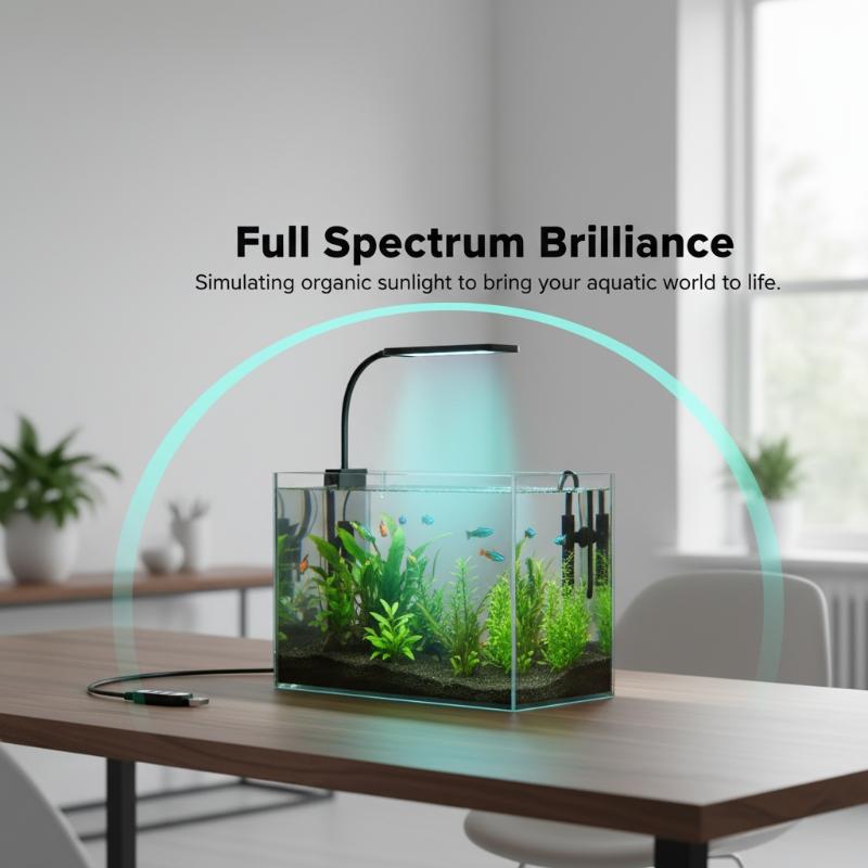 USB Aquarium Clip Light Flexib - Home Office Lamp ulasan dan harga