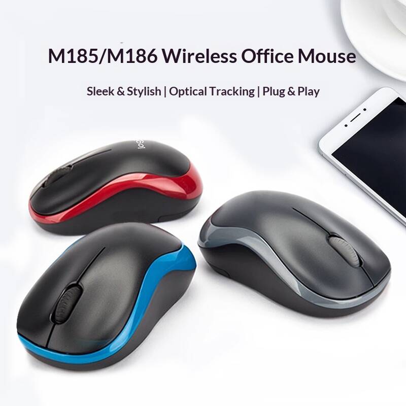 Logitech M185 Wireess Optica M - Home Office Pay ulasan dan harga