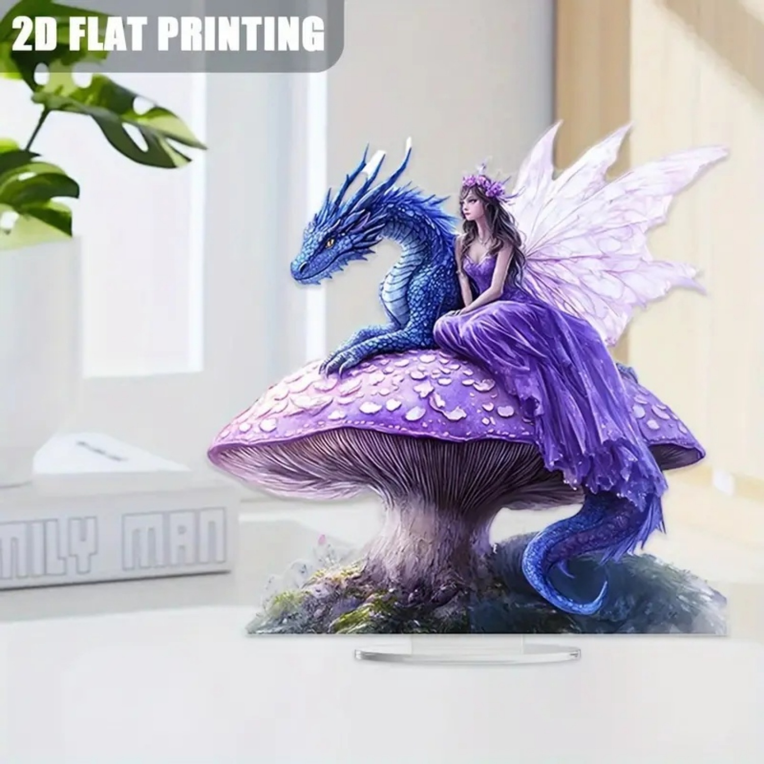 Fairy Statue,2D Flat Acrylic P - Home Office Studio ulasan dan harga