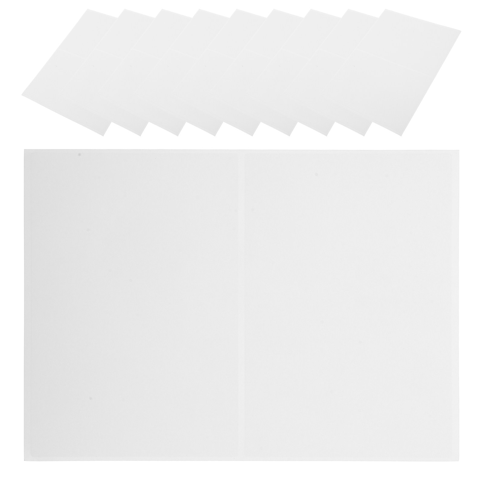 50Pcs White Blank Removable La - Home Office Box ulasan dan harga