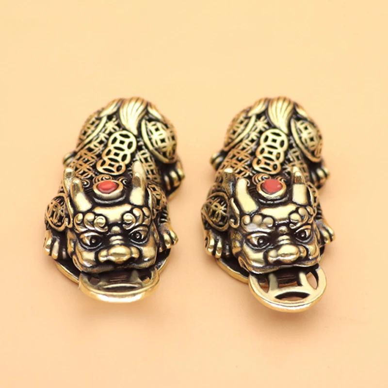 Brass Pixiu Coin Chinese Minia - Home Office Freelancer ulasan dan harga