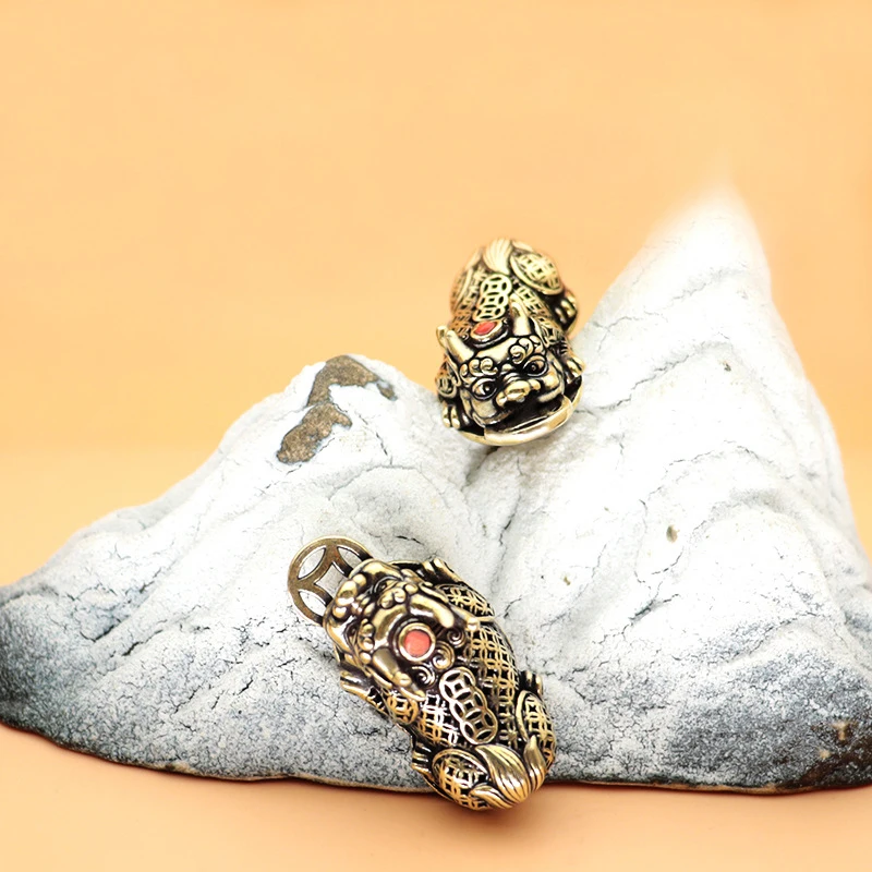 Brass Pixiu Coin Chinese Minia - Home Office Freelancer ulasan dan harga