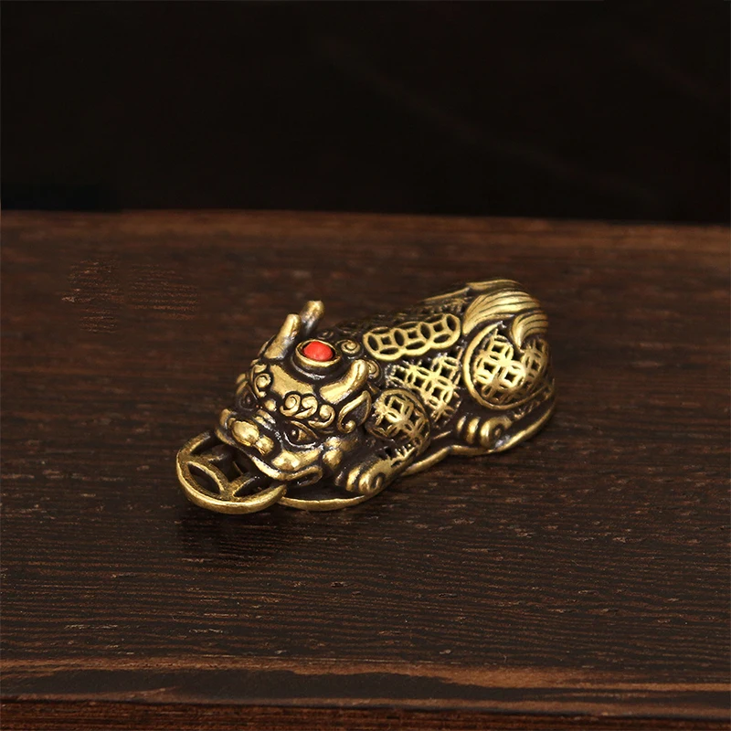 Brass Pixiu Coin Chinese Minia - Home Office Freelancer ulasan dan harga