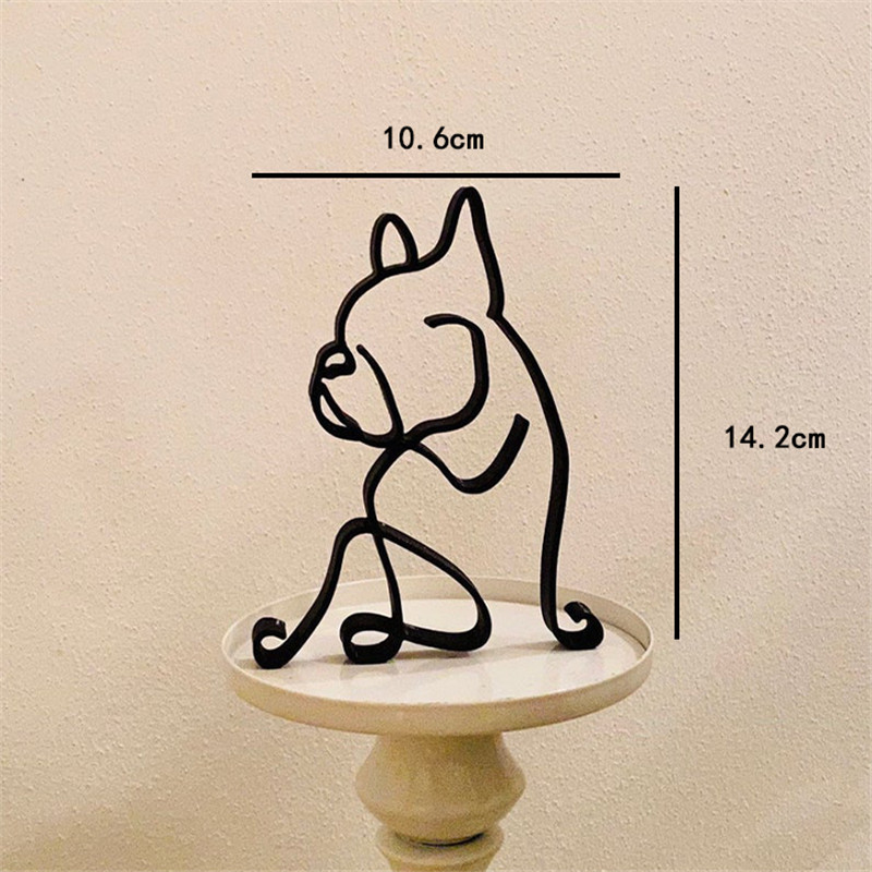 Dog Art Sculpture Metal Dog Ab - Home Office Freelancer ulasan dan harga