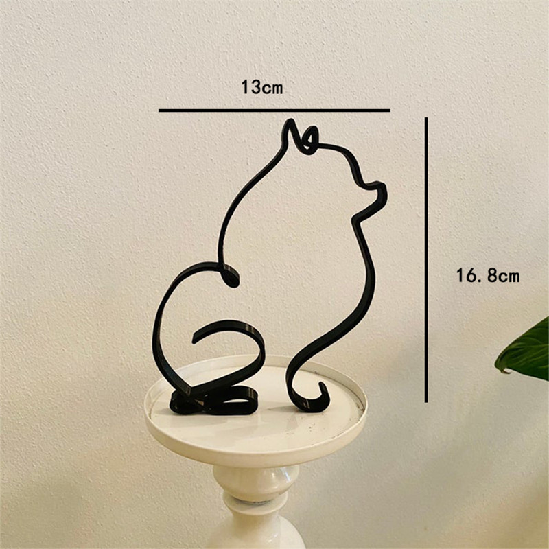 Dog Art Sculpture Metal Dog Ab - Home Office Freelancer ulasan dan harga