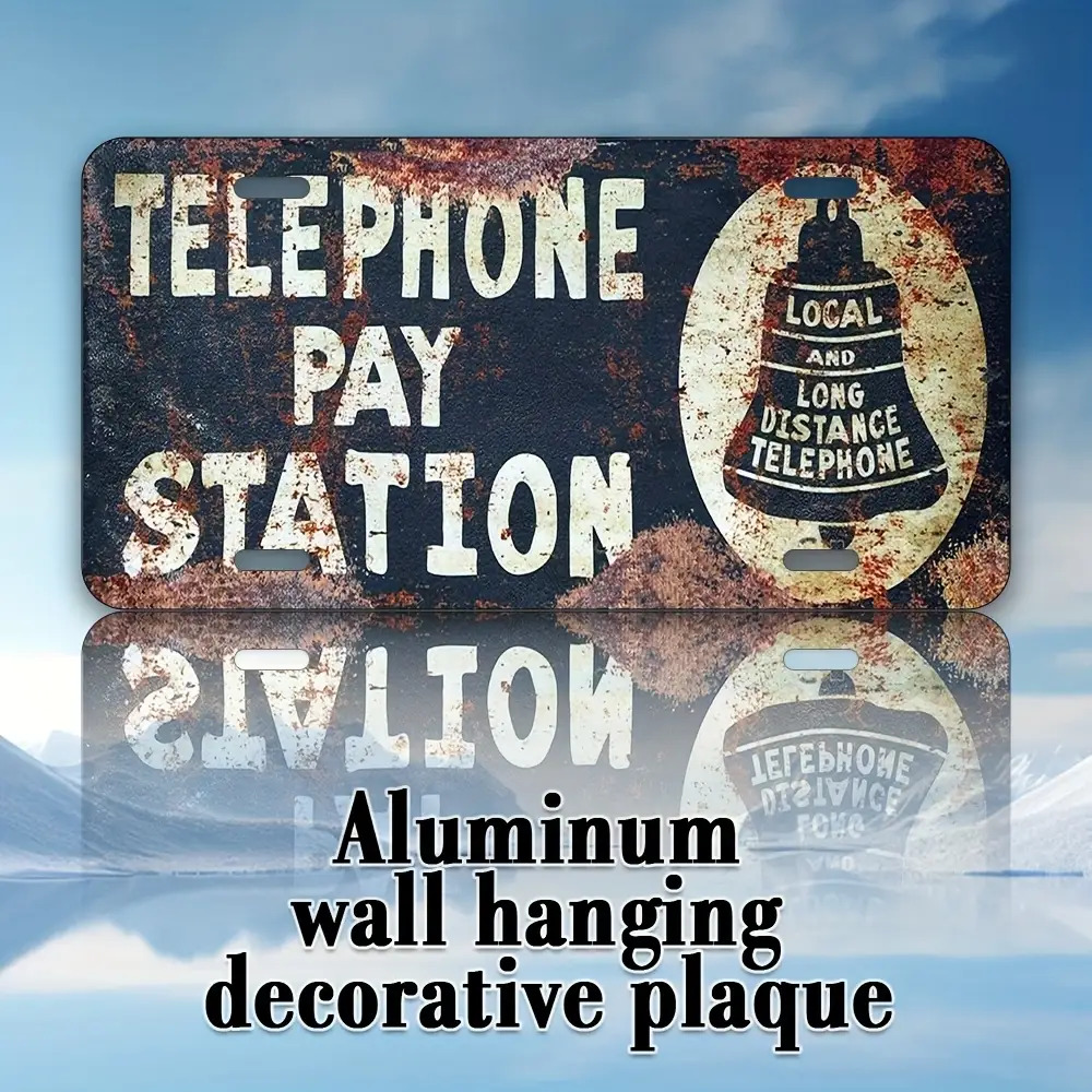 Tin Sign - Telephone Pay Stati - Home Office Pay ulasan dan harga