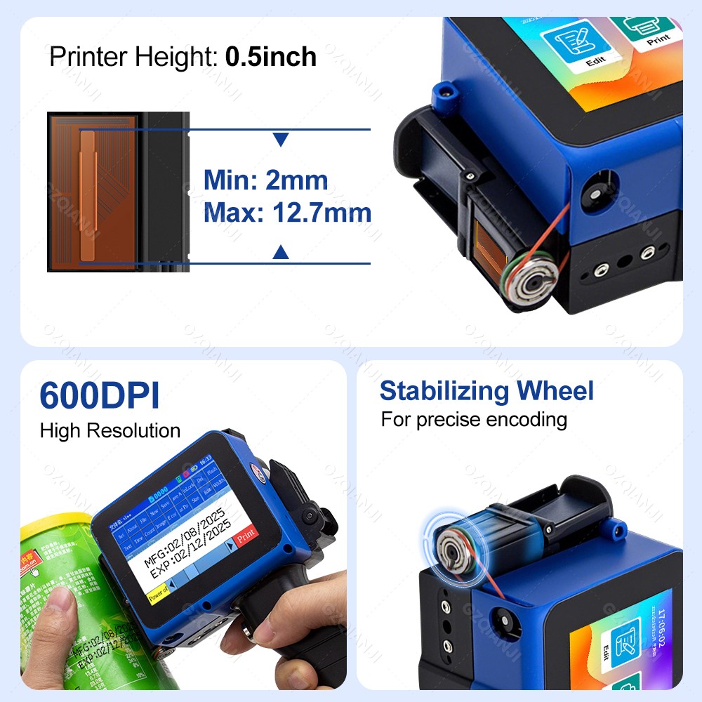 12.7mm Label Inkjet Printer Ha - Label Maker Machine ulasan dan harga