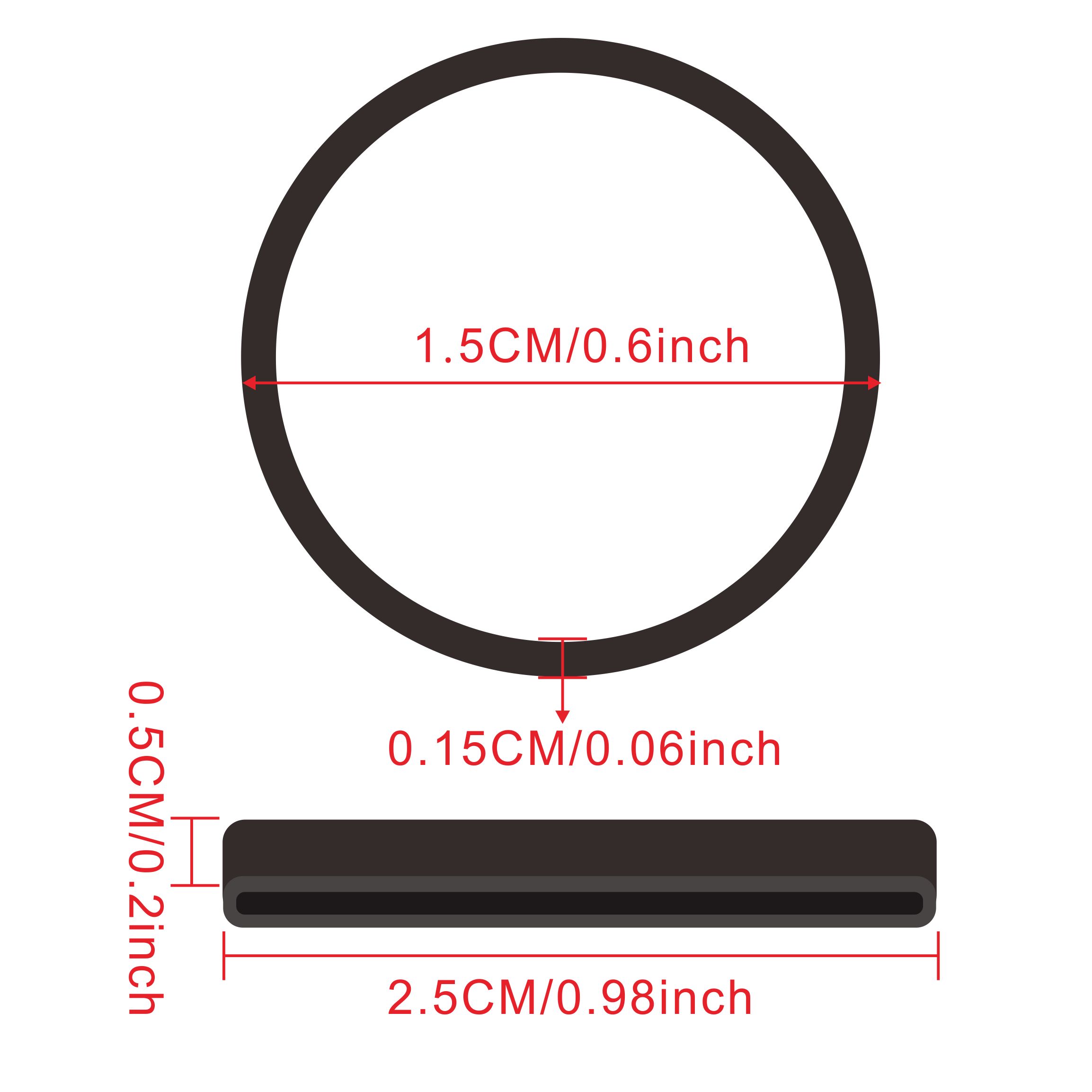 500 Pcs Black O Rings Elastic  - Home Office Freelancer ulasan dan harga