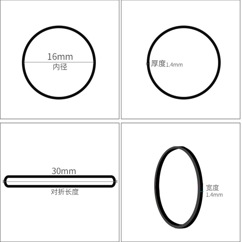 100Pcs Mini Rubber Bands Offic - Home Office Freelancer ulasan dan harga