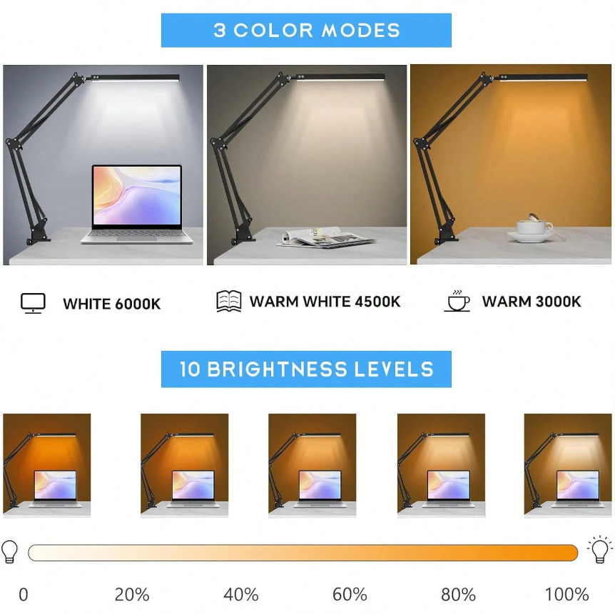 LED Desk Lamp For Home,Reading - Home Office Lamp ulasan dan harga