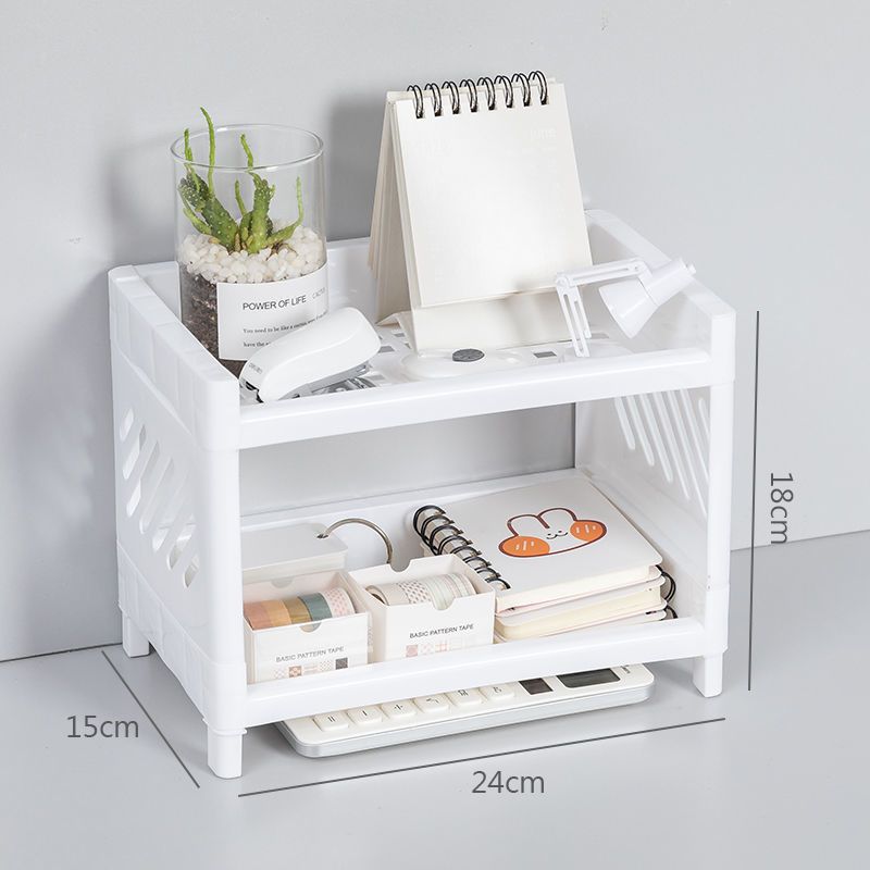 Desktop Storage Rack Multi-Lay - Home Office Freelancer ulasan dan harga