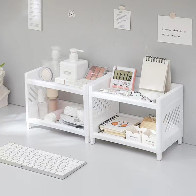 Desktop Storage Rack Multi-Lay - Home Office Freelancer ulasan dan harga
