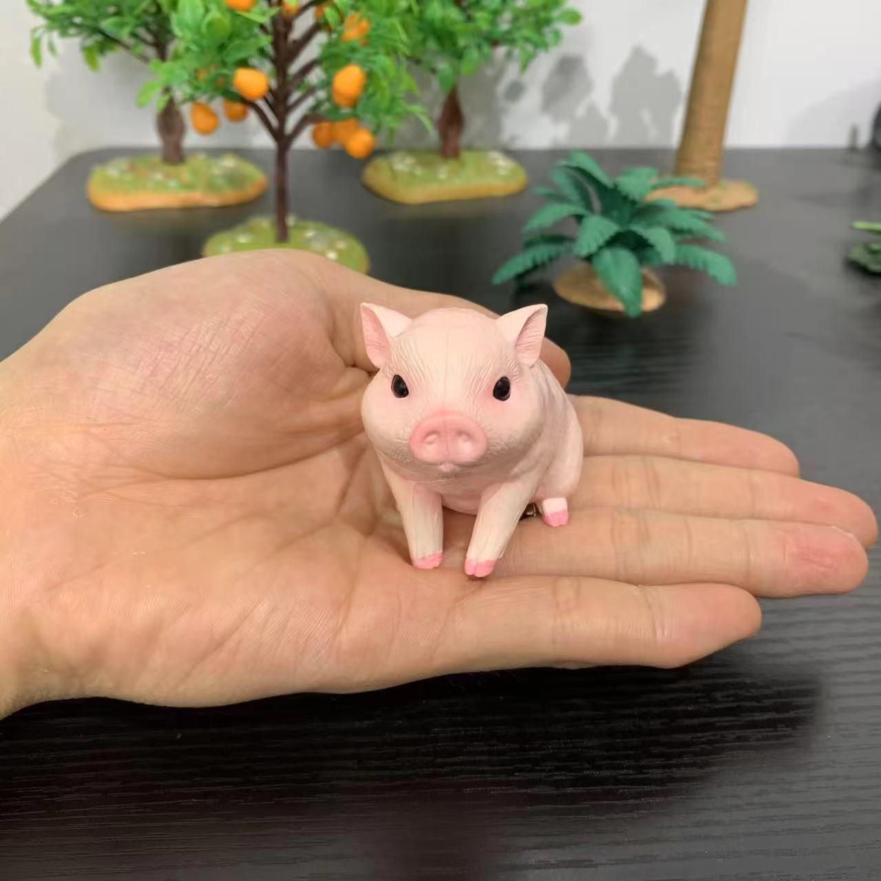 Room Decor Mini Pig Figurines  - Home Office Freelancer ulasan dan harga