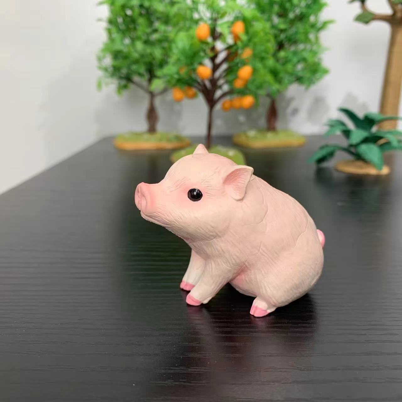 Room Decor Mini Pig Figurines  - Home Office Freelancer ulasan dan harga