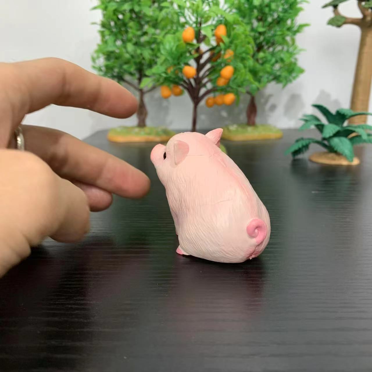 Room Decor Mini Pig Figurines  - Home Office Freelancer ulasan dan harga