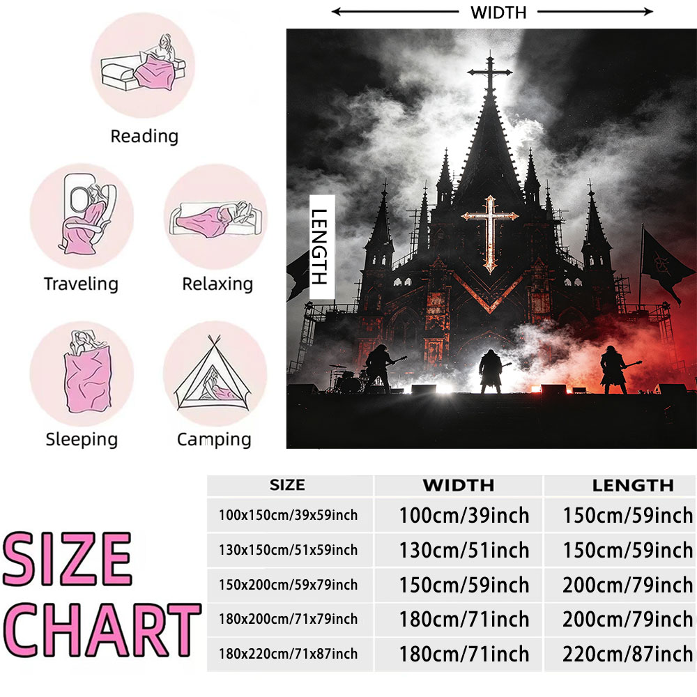 1Pc Gothic Church Rock Live Pr - Home Office Tim ulasan dan harga